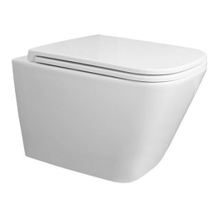 Унитаз подвесной Azario Teramo AZ-0052-UQ3 безободковый в комплекте с сидением микролифт